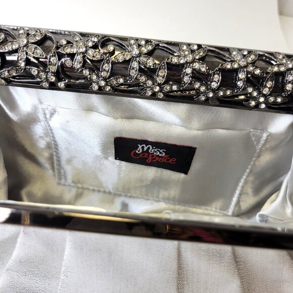 Metallic Silver Clutch Purse - Picture 3 of 15